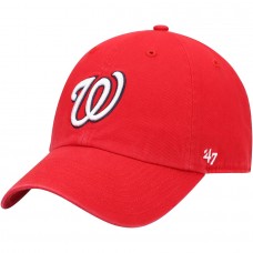 Washington Nationals Men's '47 Red Home Clean Up Adjustable Hat