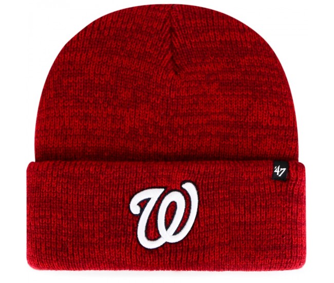 Washington Nationals Men's '47 Red Brain Freeze Cuffed Knit Hat
