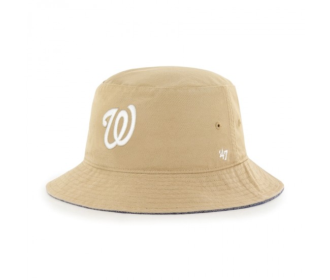 Washington Nationals Men's '47 Khaki Chambray Ballpark Bucket Hat