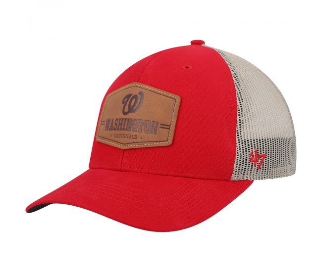 Washington Nationals Men's '47 Red/Natural Rawhide Trucker Snapback Hat