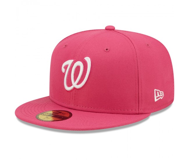 Washington Nationals Men's New Era Beetroot Logo 59FIFTY Fitted Hat