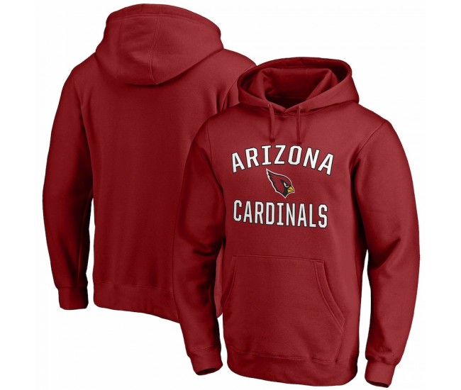 Arizona Cardinals Men's Fanatics Branded Cardinal Victory Arch Team Fitted Pullover Hoodie