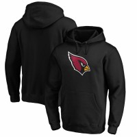 Arizona Cardinals Men's Fanatics Branded Black Primary Logo Fitted Pullover Hoodie