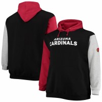 Arizona Cardinals Men's Cardinal/Black Big & Tall Pullover Hoodie