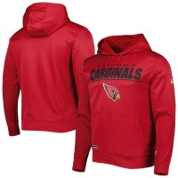Arizona Cardinals Men's New Era Cardinal Combine Authentic Stated Logo Pullover Hoodie