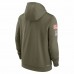 Arizona Cardinals Men's Nike Olive 2022 Salute to Service Therma Performance Pullover Hoodie