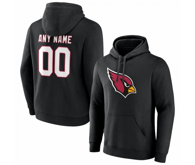 Arizona Cardinals Men's Fanatics Branded Black Team Authentic Personalized Name & Number Pullover Hoodiedie