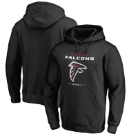 Atlanta Falcons Men's NFL Pro Line by Fanatics Branded Black Team Lockup Pullover Hoodie