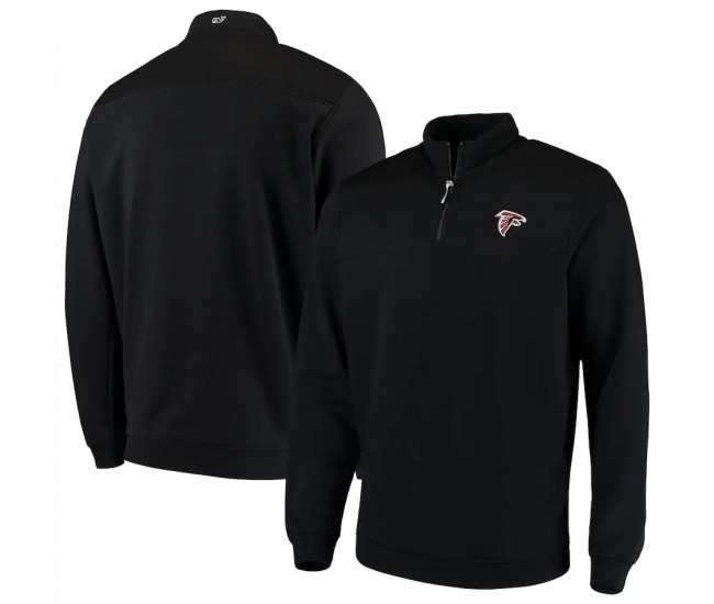 Atlanta Falcons Men's Vineyard Vines Black Shep Shirt Quarter-Zip Jacket