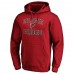 Atlanta Falcons Men's Fanatics Branded Red Victory Arch Team Fitted Pullover Hoodie