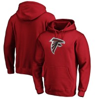 Atlanta Falcons Men's Fanatics Branded Red Primary Logo Fitted Pullover Hoodie