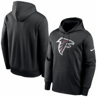 Atlanta Falcons Men's Nike Black Primary Logo Therma Pullover Hoodie