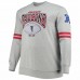 Atlanta Falcons Men's Mitchell & Ness Heathered Gray Big & Tall Allover Print Pullover Sweatshirt