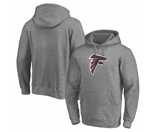 Atlanta Falcons Men's Fanatics Branded Heathered Gray Big & Tall Primary Logo Pullover Hoodie