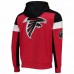 Atlanta Falcons Men's Starter Red/Black Logo Extreme Full-Zip Hoodie