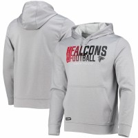 Atlanta Falcons Men's New Era Heathered Gray Combine Authentic Game On Pullover Hoodie