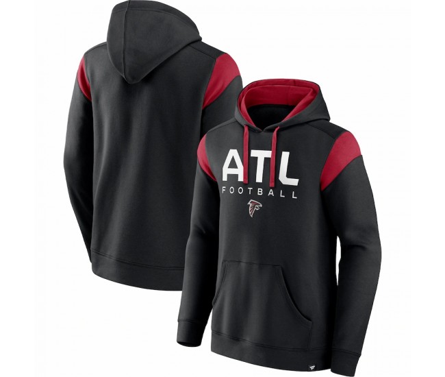  Atlanta Falcons Men's Fanatics Branded Black Call The Shot Pullover Hoodie