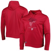 Atlanta Falcons Men's New Era Red Combine Authentic Watson Pullover Hoodie
