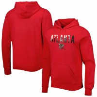 Atlanta Falcons Men's New Era Red Ink Dye Pullover Hoodie