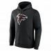 Atlanta Falcons Men's Fanatics Branded Black Team Authentic Personalized Name & Number Pullover Hoodie