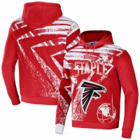 Atlanta Falcons Men's NFL x Staple Red All Over Print Pullover Hoodie