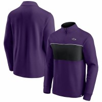 Baltimore Ravens Men's Fanatics Branded Purple/Black Block Party Quarter-Zip Jacket
