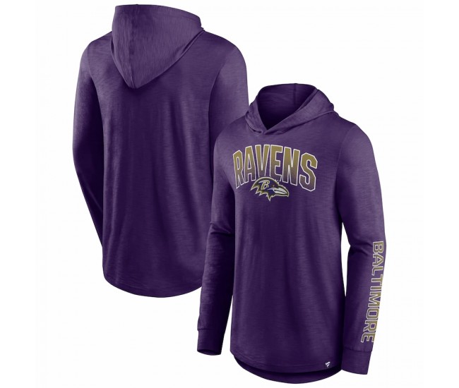 Baltimore Ravens Men's Fanatics Branded Purple Front Runner Pullover Hoodie