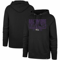 Baltimore Ravens Men's '47 Black Box Out Headline Pullover Hoodie