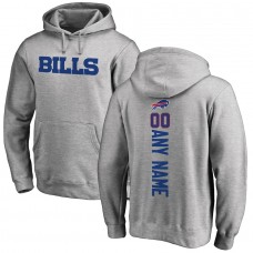 Buffalo Bills Men's NFL Pro Line by Fanatics Branded Heathered Gray Personalized Playmaker Pullover Hoodie