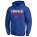 Buffalo Bills Men's Fanatics Branded Royal Fade Out Fitted Pullover Hoodie