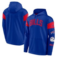 Buffalo Bills Men's Nike Royal Sideline Athletic Arch Jersey Performance Pullover Hoodie