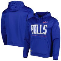 Buffalo Bills Men's New Era Royal Combine Authentic Huddle Up Pullover Hoodie