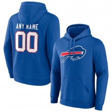 Buffalo Bills Men's Fanatics Branded Royal Team Authentic Personalized Name & Number Pullover Hoodie