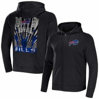 Buffalo Bills Men's NFL x Darius Rucker Collection by Fanatics Black Rocker Full-Zip Hoodie