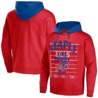 Buffalo Bills Men's NFL x Staple Red Throwback Vintage Wash Pullover Hoodie