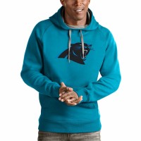 Carolina Panthers Men's Antigua Blue Victory Pullover Hoodie