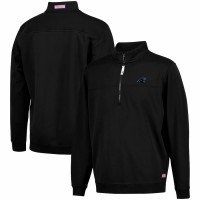 Carolina Panthers Men's Vineyard Vines Black Collegiate Shep Shirt Quarter-Zip Pullover Jacket