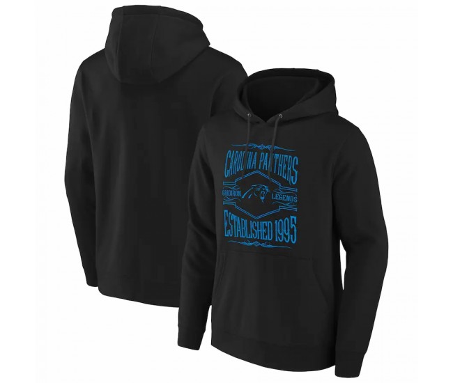 Carolina Panthers Men's NFL x Darius Rucker Collection by Fanatics Black 2-Hit Pullover Hoodie