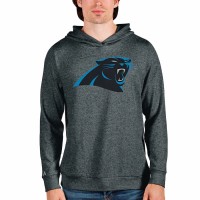 Carolina Panthers Men's Antigua Heathered Charcoal Team Absolute Pullover Hoodie