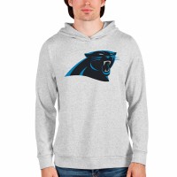 Carolina Panthers Men's Antigua Heathered Gray Team Absolute Pullover Hoodie