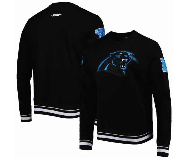 Carolina Panthers Men's Pro Standard Black Mash Up Pullover Sweatshirt