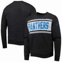 Carolina Panthers Men's '47 Heathered Black Bypass Tribeca Pullover Sweatshirt