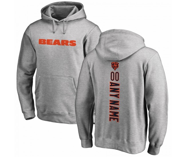 Chicago Bears Men's NFL Pro Line by Fanatics Branded Heather Gray Personalized Playmaker Pullover Hoodie