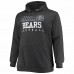 Chicago Bears Men's Fanatics Branded Heathered Charcoal Big & Tall Practice Pullover Hoodie