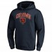 Chicago Bears Men's Fanatics Branded Navy Hometown Fitted Pullover Hoodie