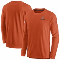 Chicago Bears Men's Nike Orange Sideline Lockup Performance Long Sleeve T-Shirt