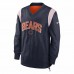 Chicago Bears Men's Nike Navy Sideline Athletic Stack V-Neck Pullover Windshirt Jacket