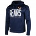 Chicago Bears Men's New Era Navy Combine Authentic Huddle Up Pullover Hoodie