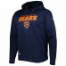 Chicago Bears Men's New Era Navy Combine Authentic Stated Logo Pullover Hoodie