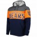 Chicago Bears Men's Starter Navy/Heather Charcoal Extreme Pullover Hoodie
